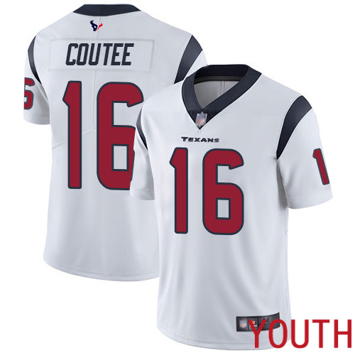 Houston Texans Limited White Youth Keke Coutee Road Jersey NFL Football 16 Vapor Untouchable
